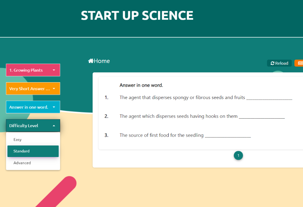 Viva Education Test generator Step 2