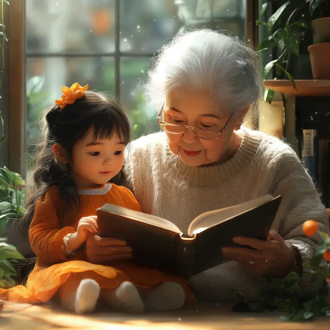 grandmother began Storytelling