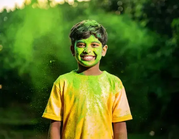 The Meaning Of Green color on Holi