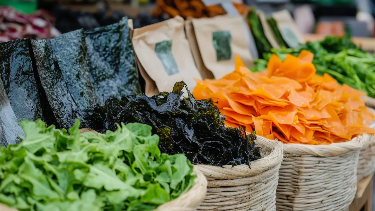 3D-printed food and algae snacks