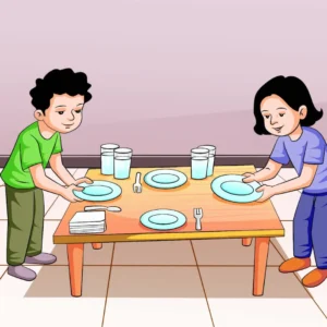 Practising Table Manners